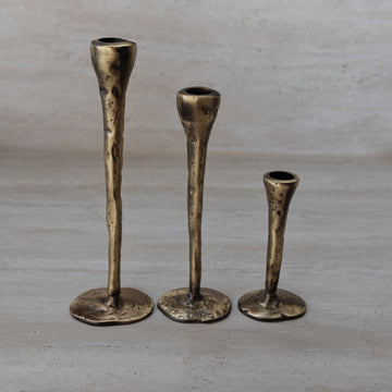 Antique Bronze Candlesticks