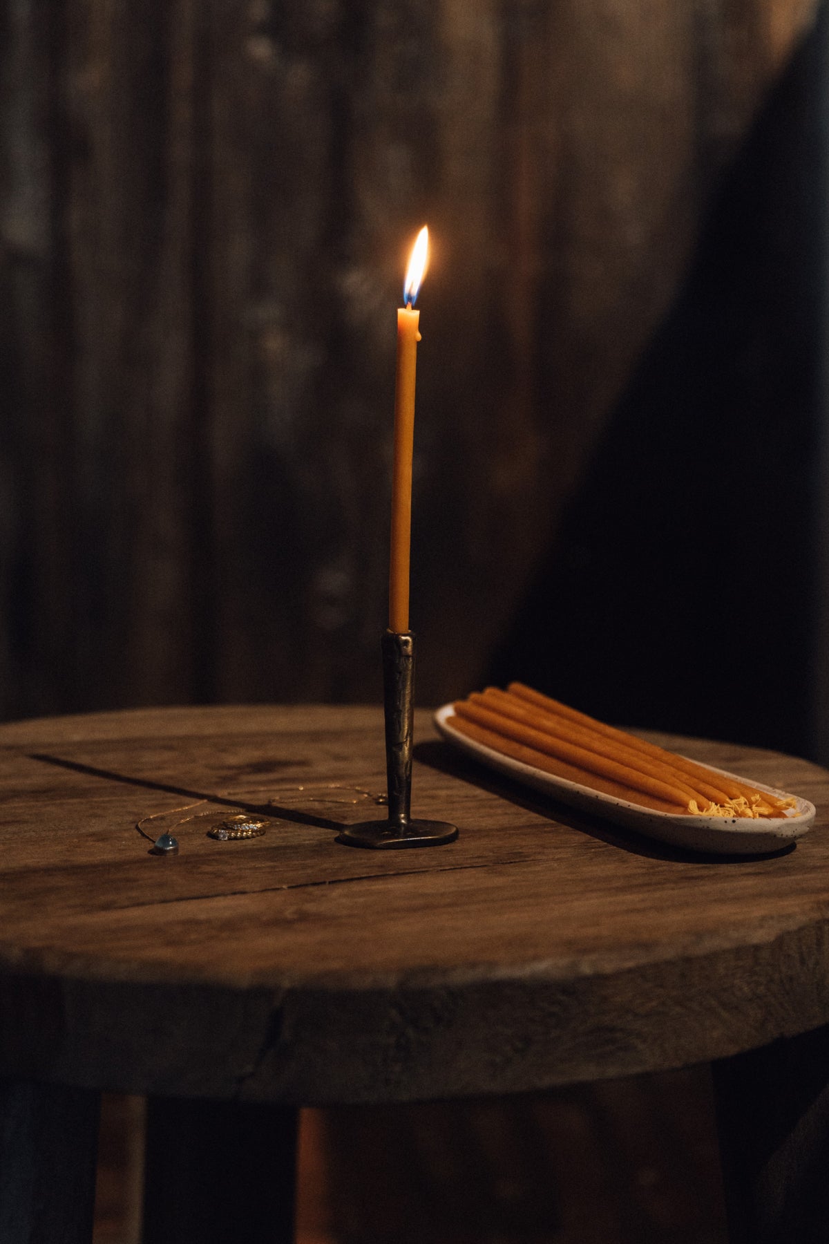A quiet evening by candlelight