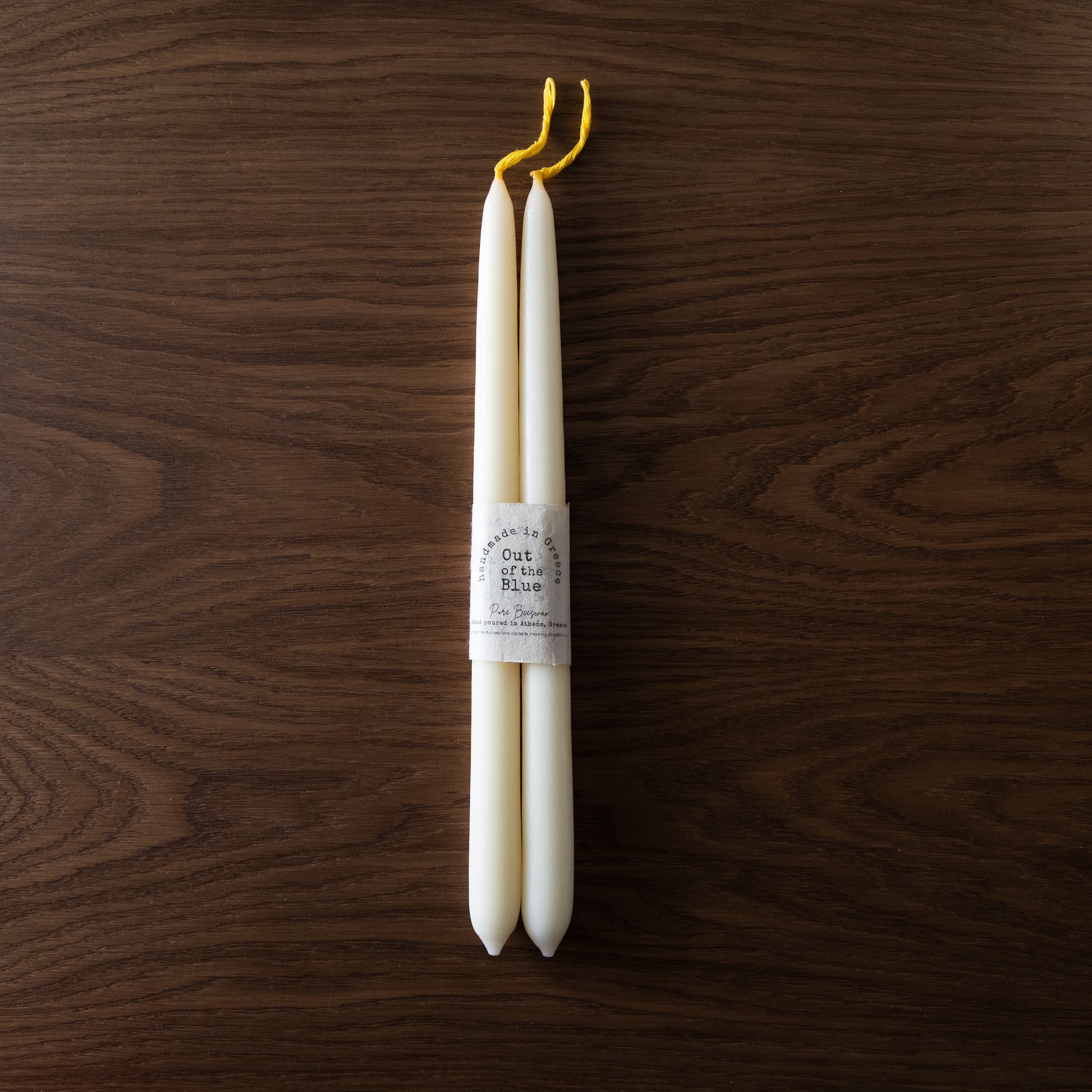 Ivory Taper Beeswax Candles