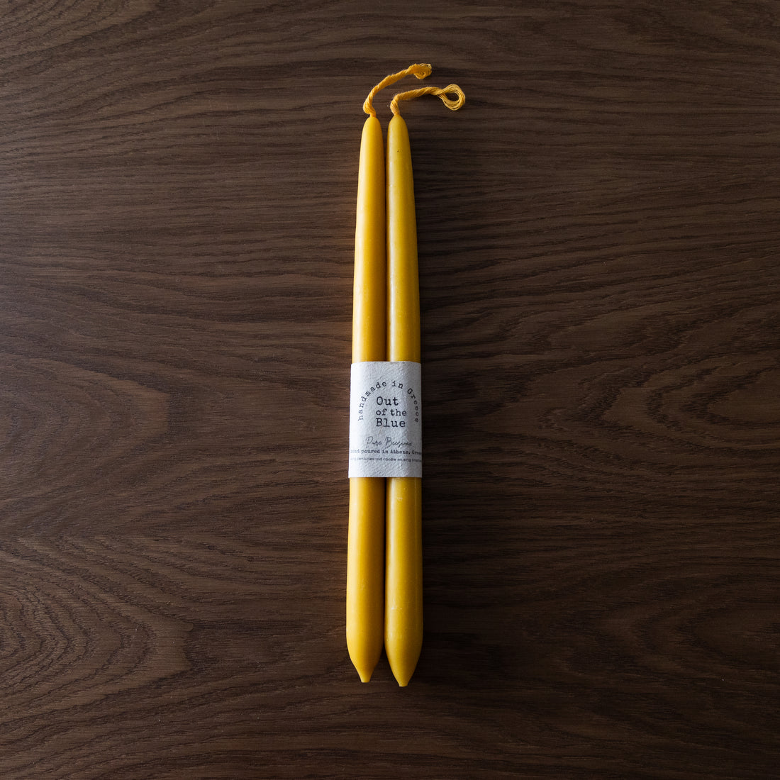 Melissa Taper Beeswax Candle
