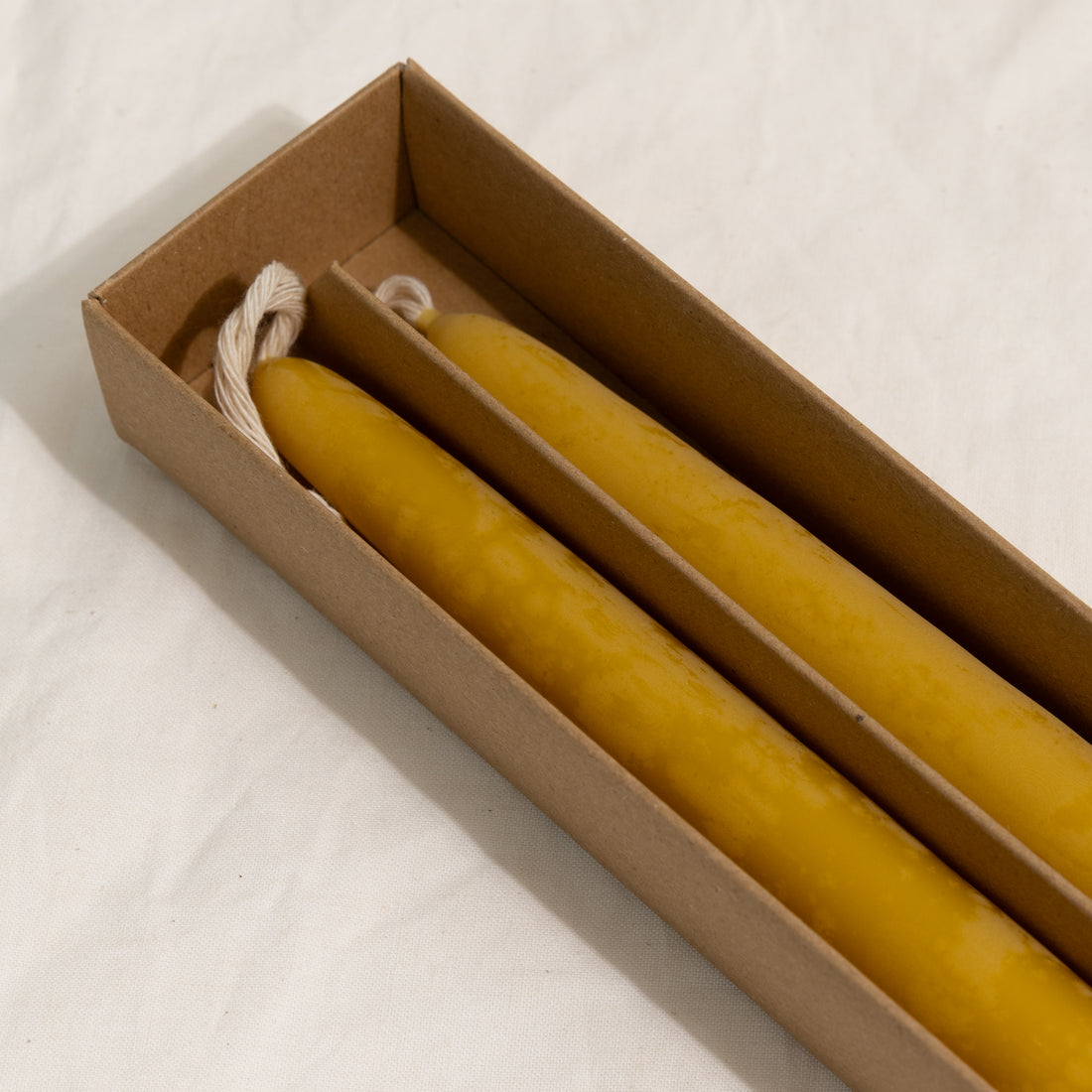 Melissa Taper Beeswax Candles - Set of 2