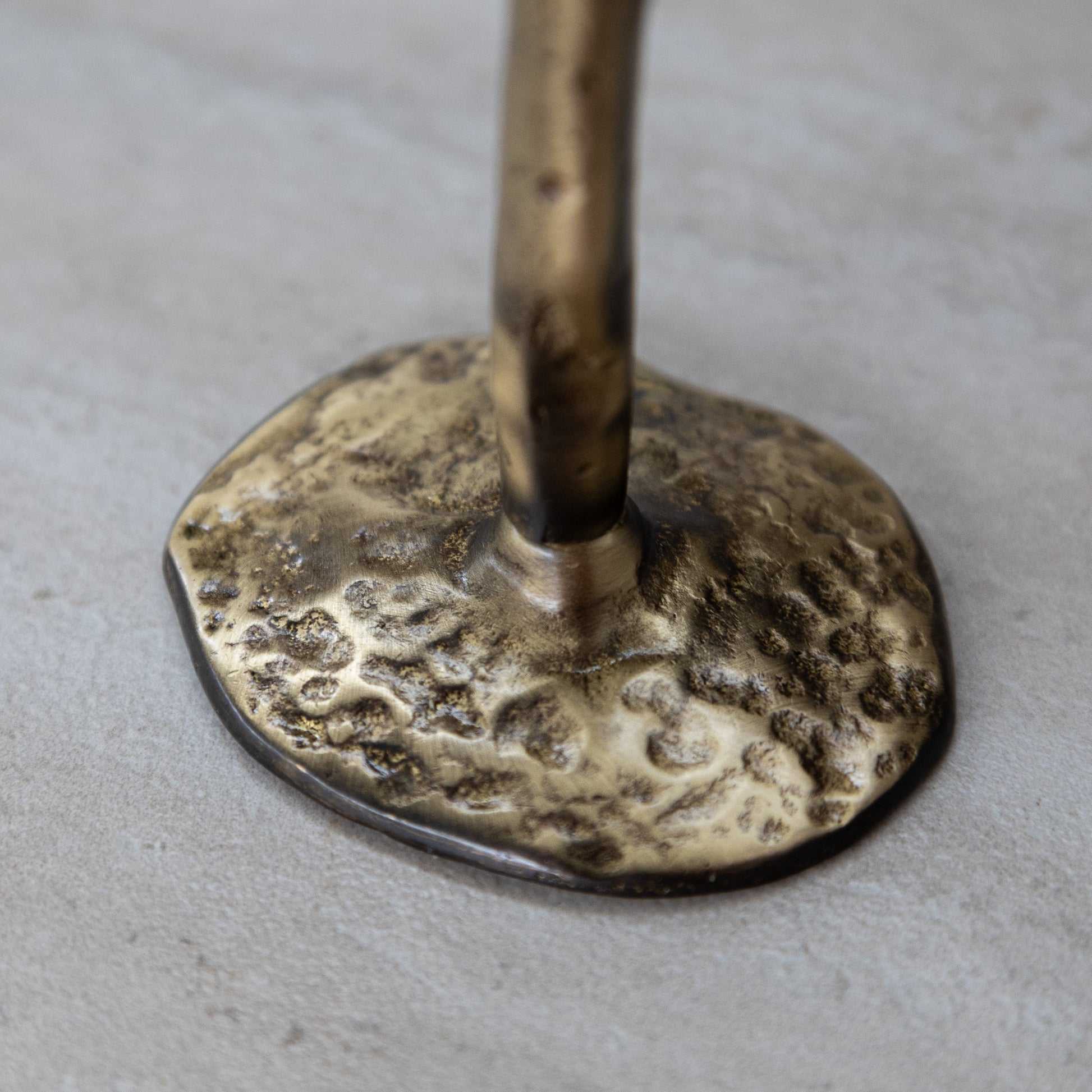Antique Brass Candlestick Base